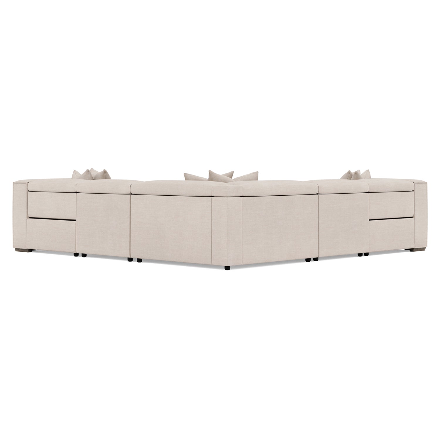 Bernhardt Living 5 Piece Bliss Fabric Power Motion Sectional Sofa