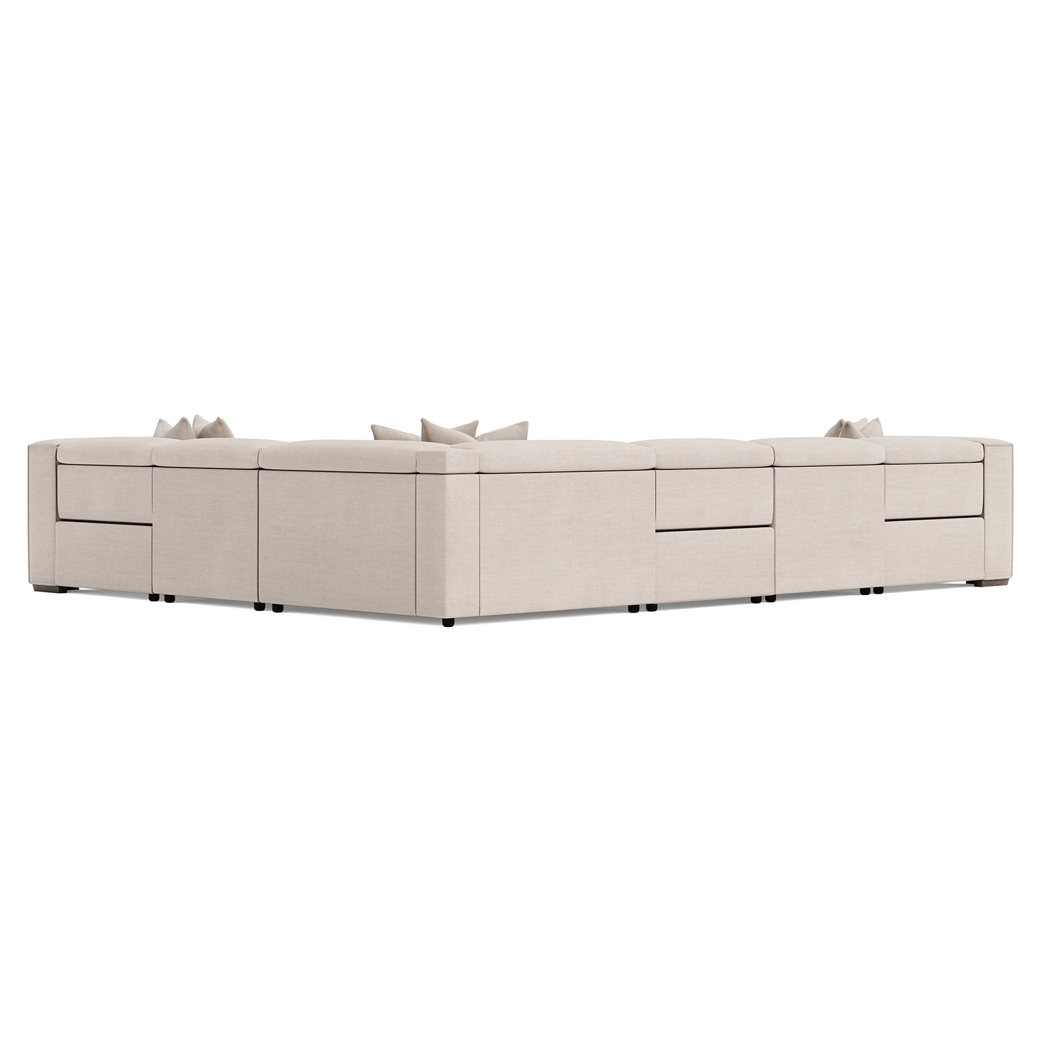 Bernhardt Living 6 Piece Bliss Fabric Power Motion Sectional Sofa