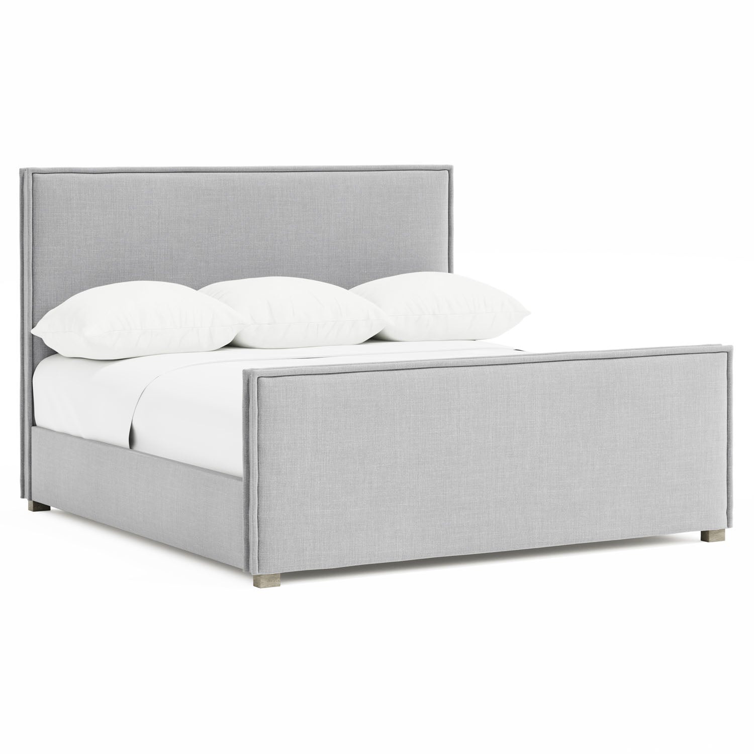 Bernhardt Loft Sawyer Pebble Upholstered Panel Bed