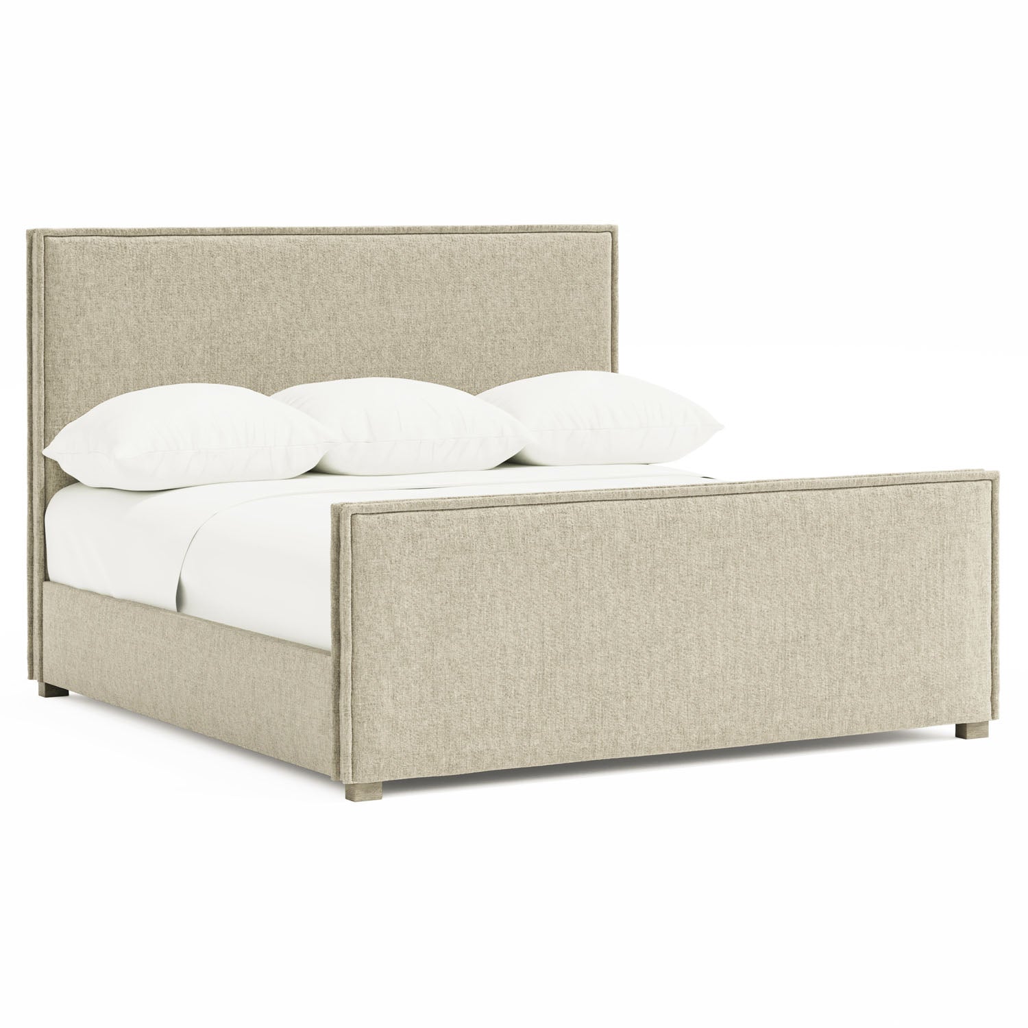 Bernhardt Loft Sawyer Fawn Upholstered Panel Bed
