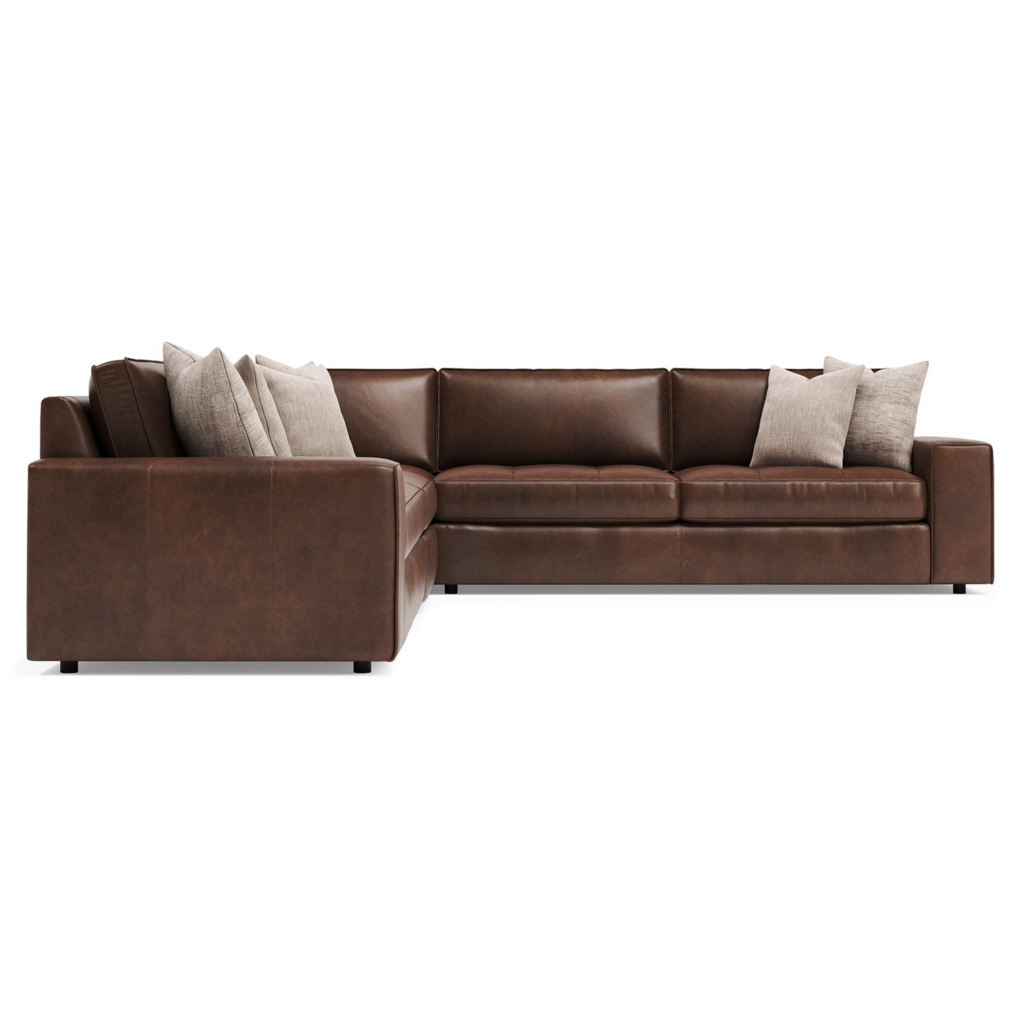 Bernhardt Living Nest 4-Piece Leather Sectional Sofa