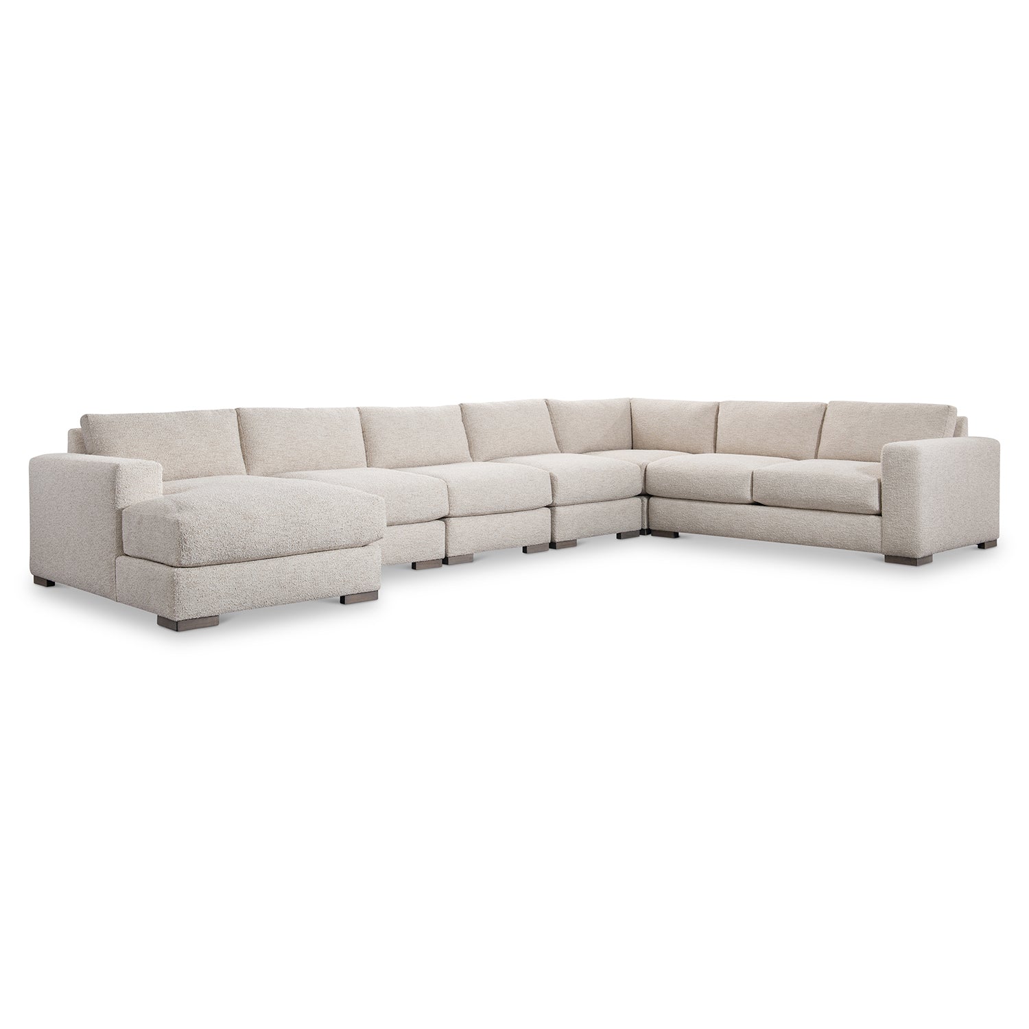 Bernhardt Living Drew 6-Piece Left Facing Fabric Sectional Sofa