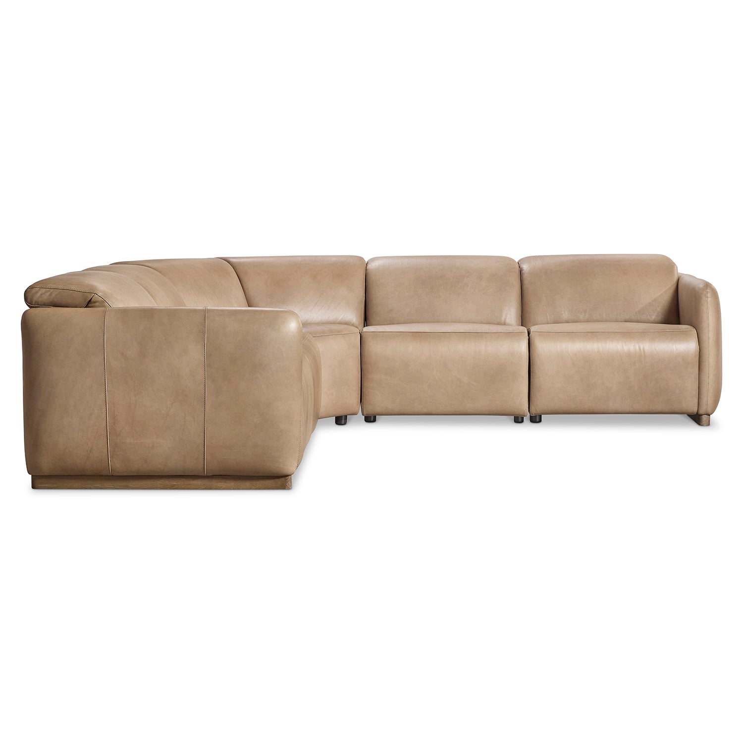 Bernhardt Living Alta 5-Piece Leather Power Motion Sectional Sofa