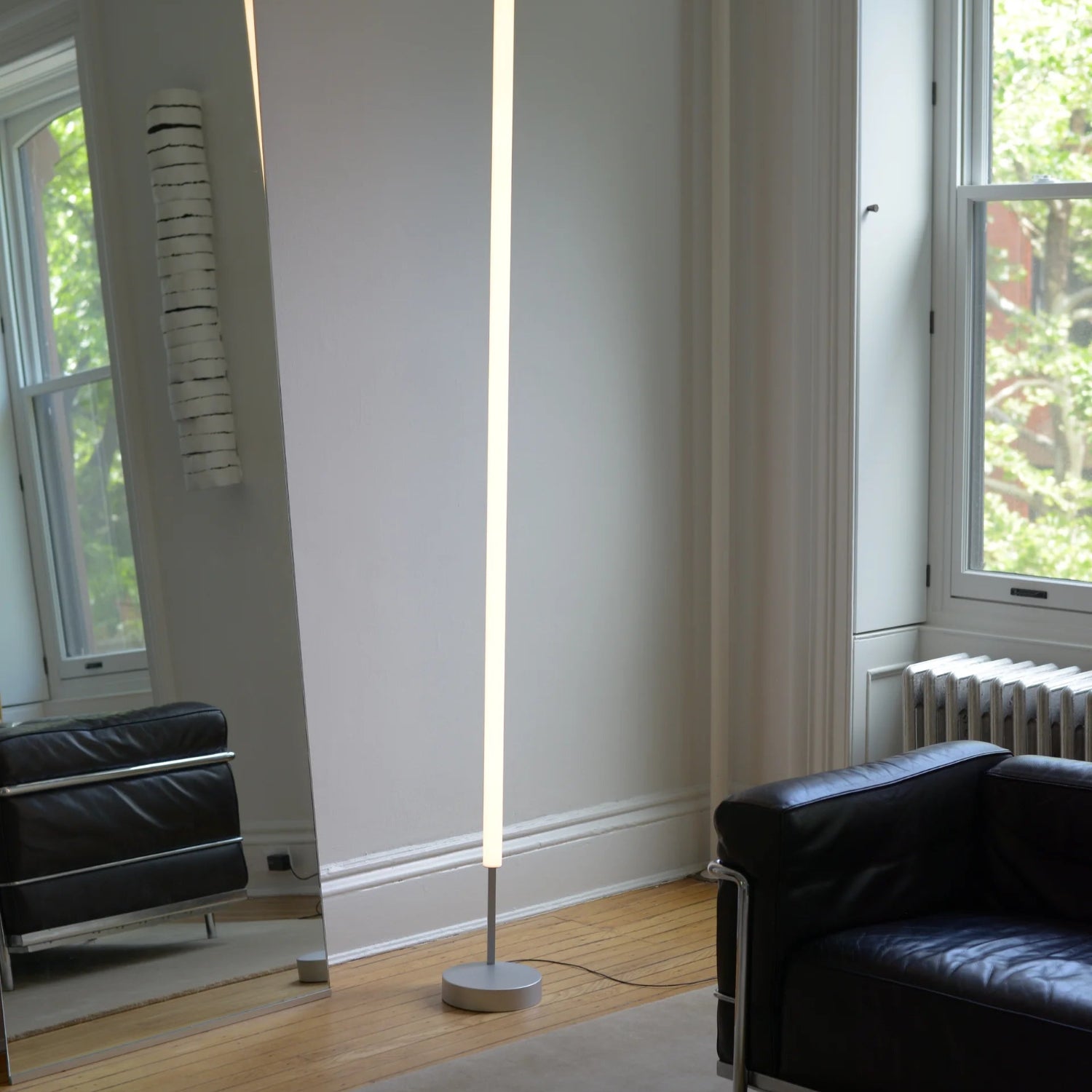 Sonneman Keel Bright Satin Aluminum 3820.16 Floor Lamp