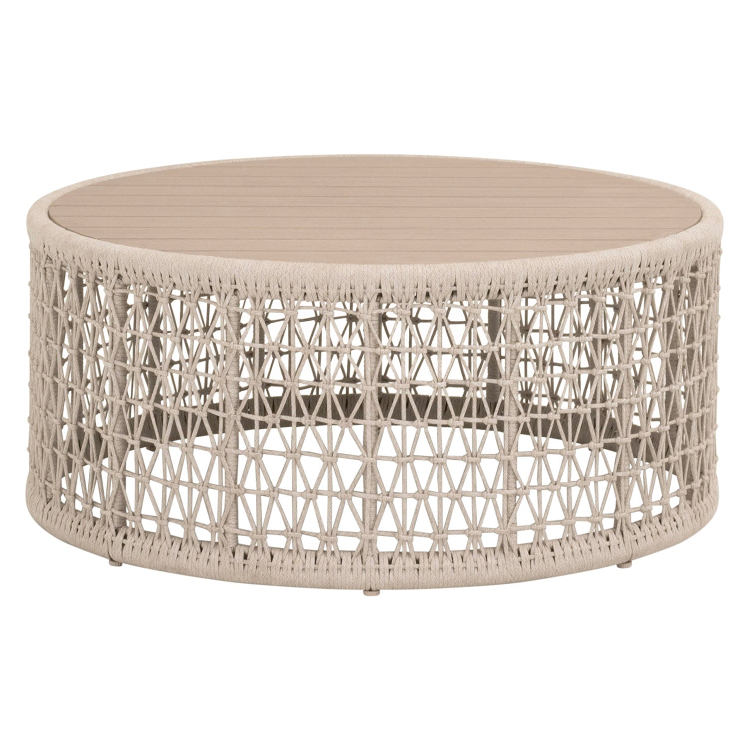 Knit Outdoor Round Coffee Table