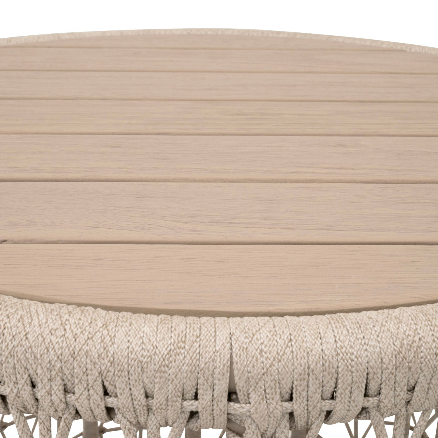 Knit Outdoor Round End Table
