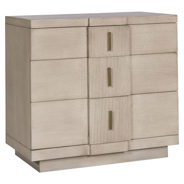 Vanguard Furniture Axis Pebble Path 3-Drawer Nightstand