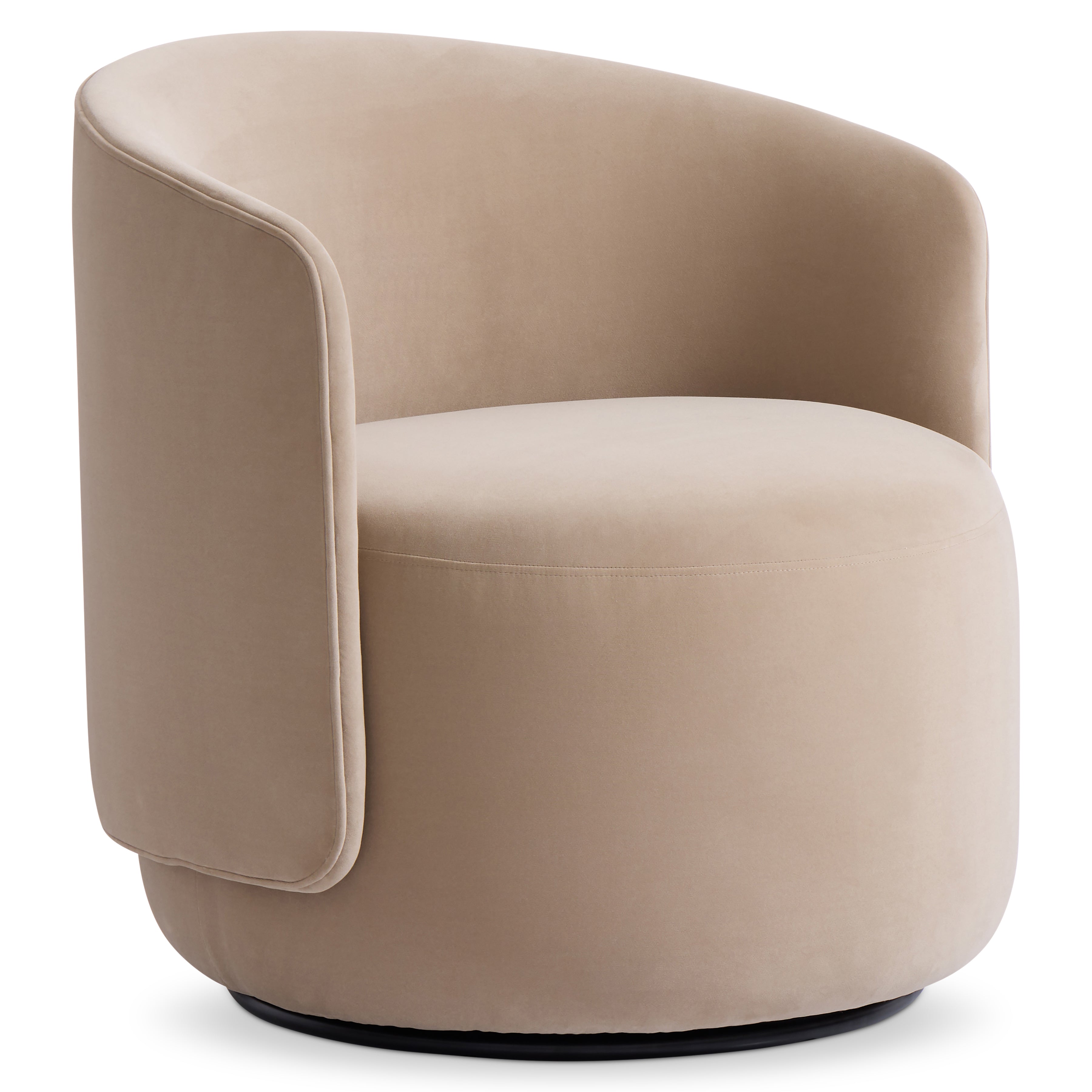Bernhardt Loft Crosby Beige Swivel Chair