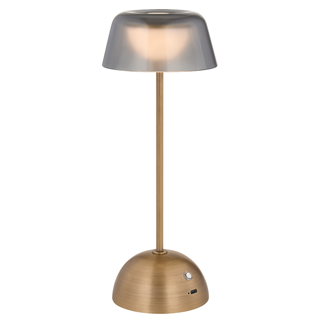 Hudson Valley Lighting Hughsonville Rechargeable Table Lamp in Soft Black, primary product view