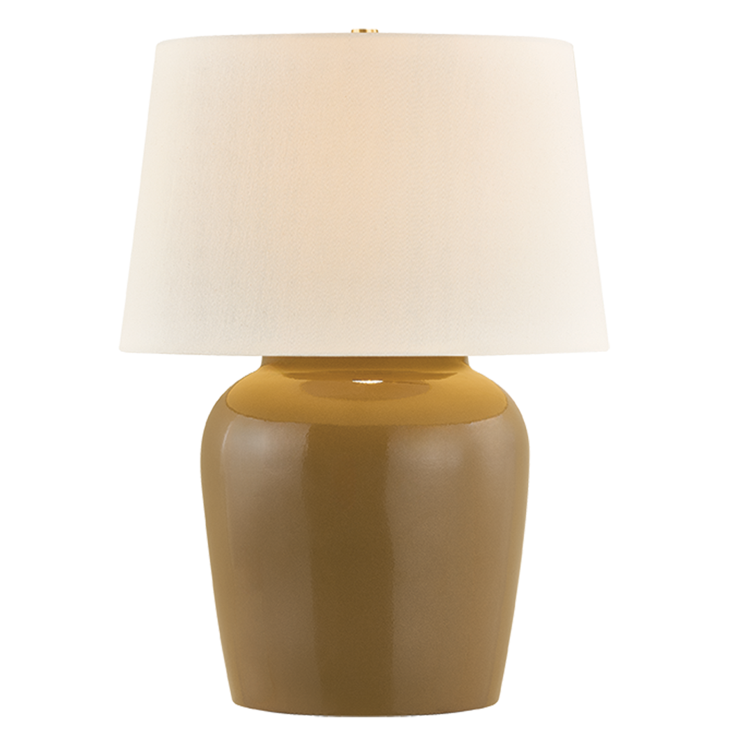 Hudson Valley Lighting Dobbs Table Lamp in Aged Brass, primary product view