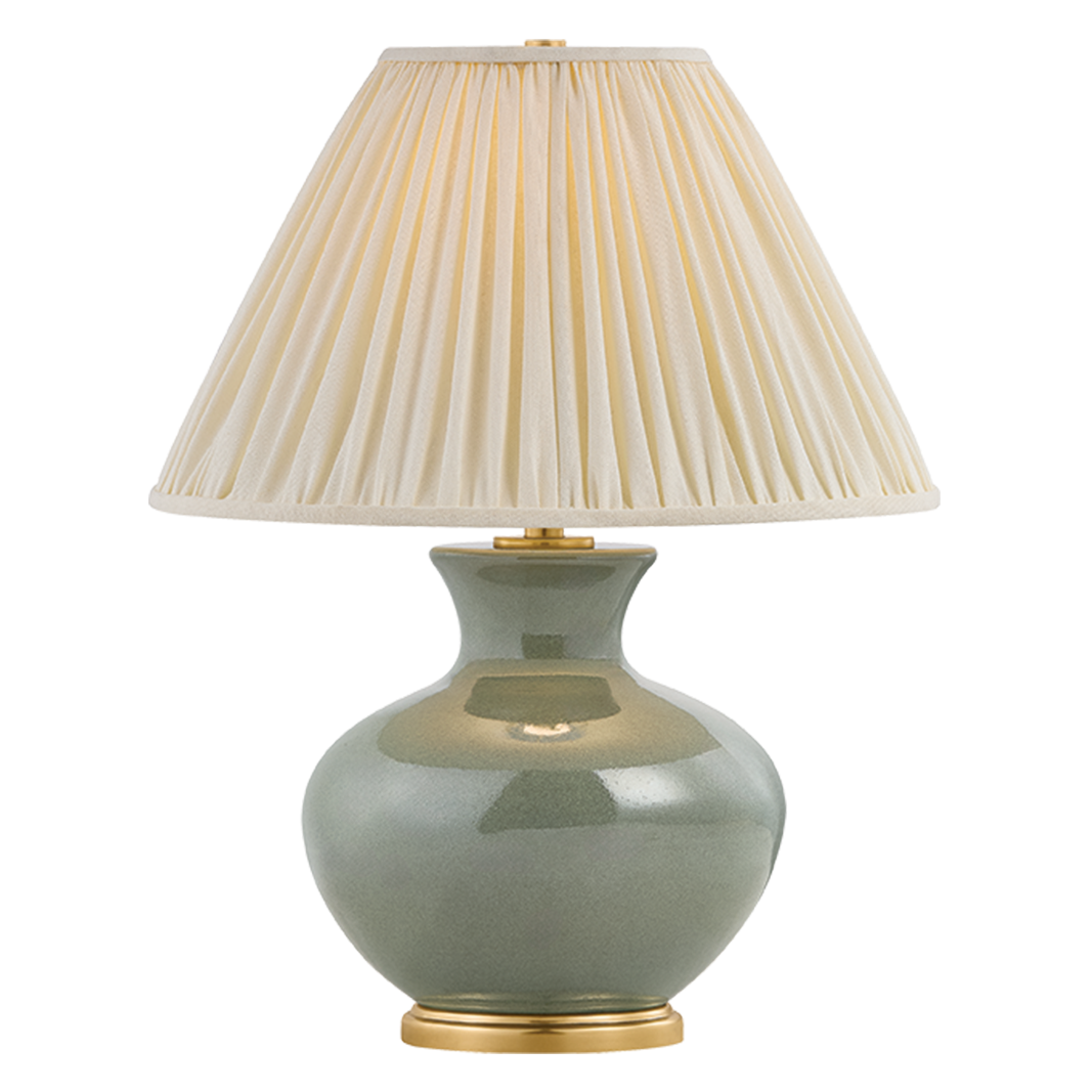 Hudson Valley Lighting Cortlandt Table Lamp in Aged Brass, primary product view