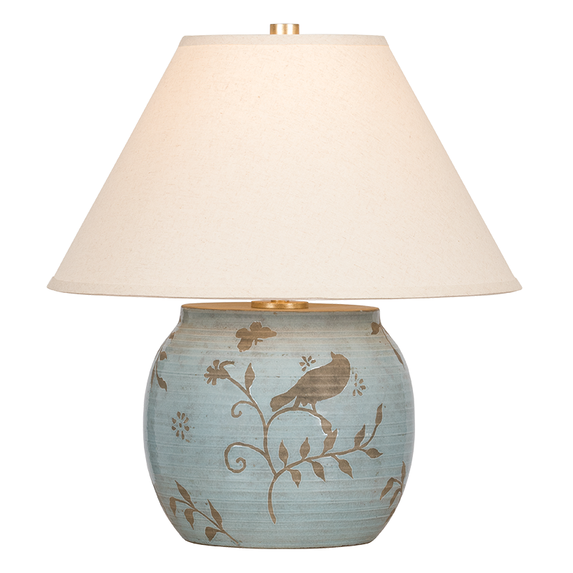 Hudson Valley Lighting Eavesport Table Lamp in Vintage Gold Leaf, primary product view