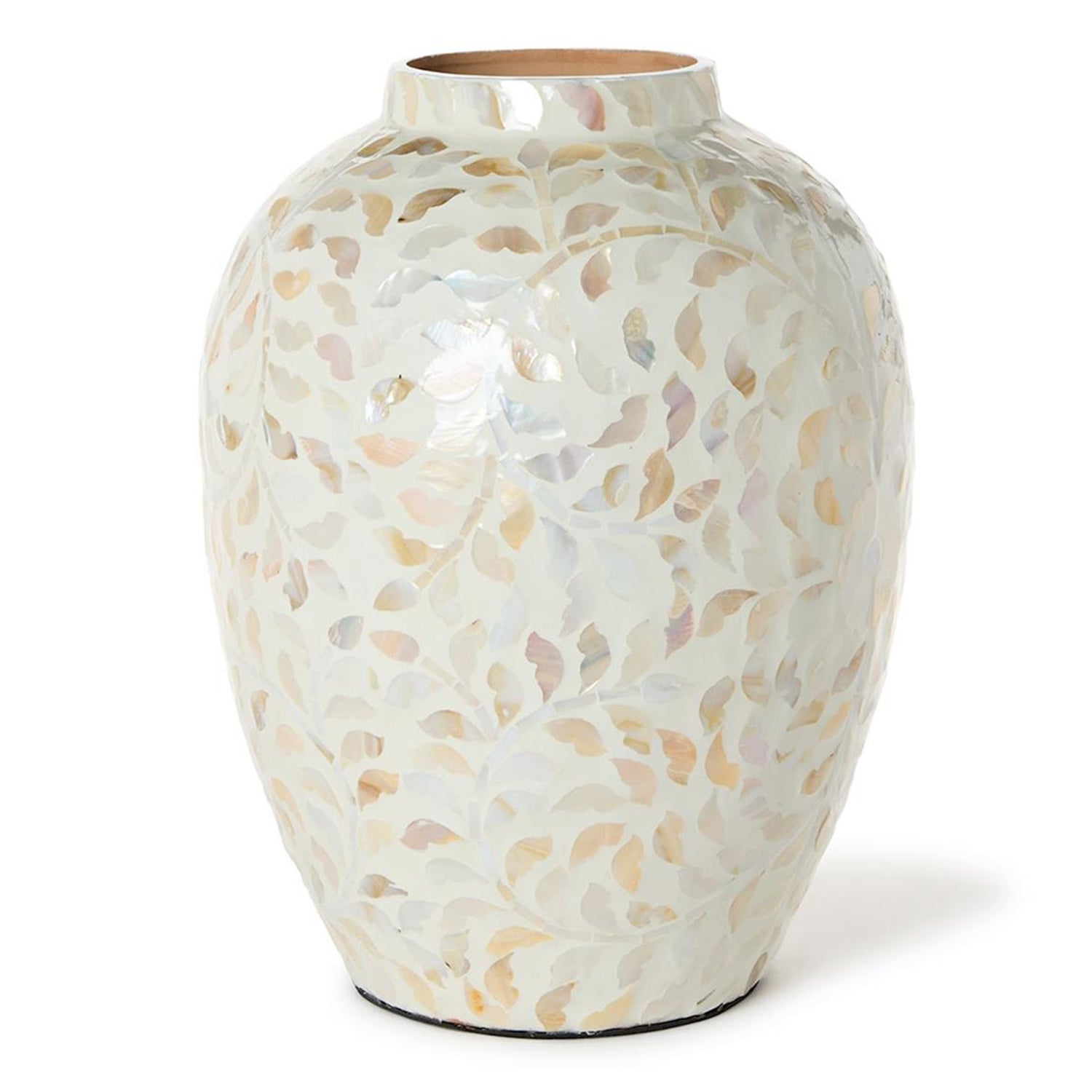 Opalescent Mother of Pearl 14in Vase