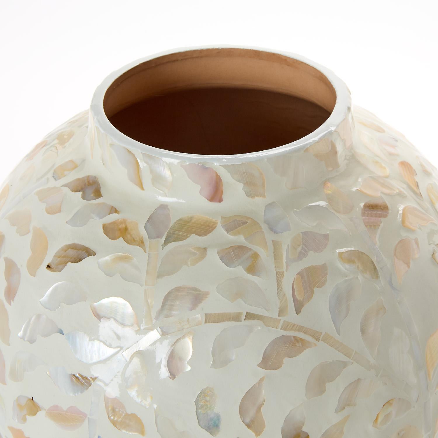 Opalescent Mother of Pearl 14in Vase