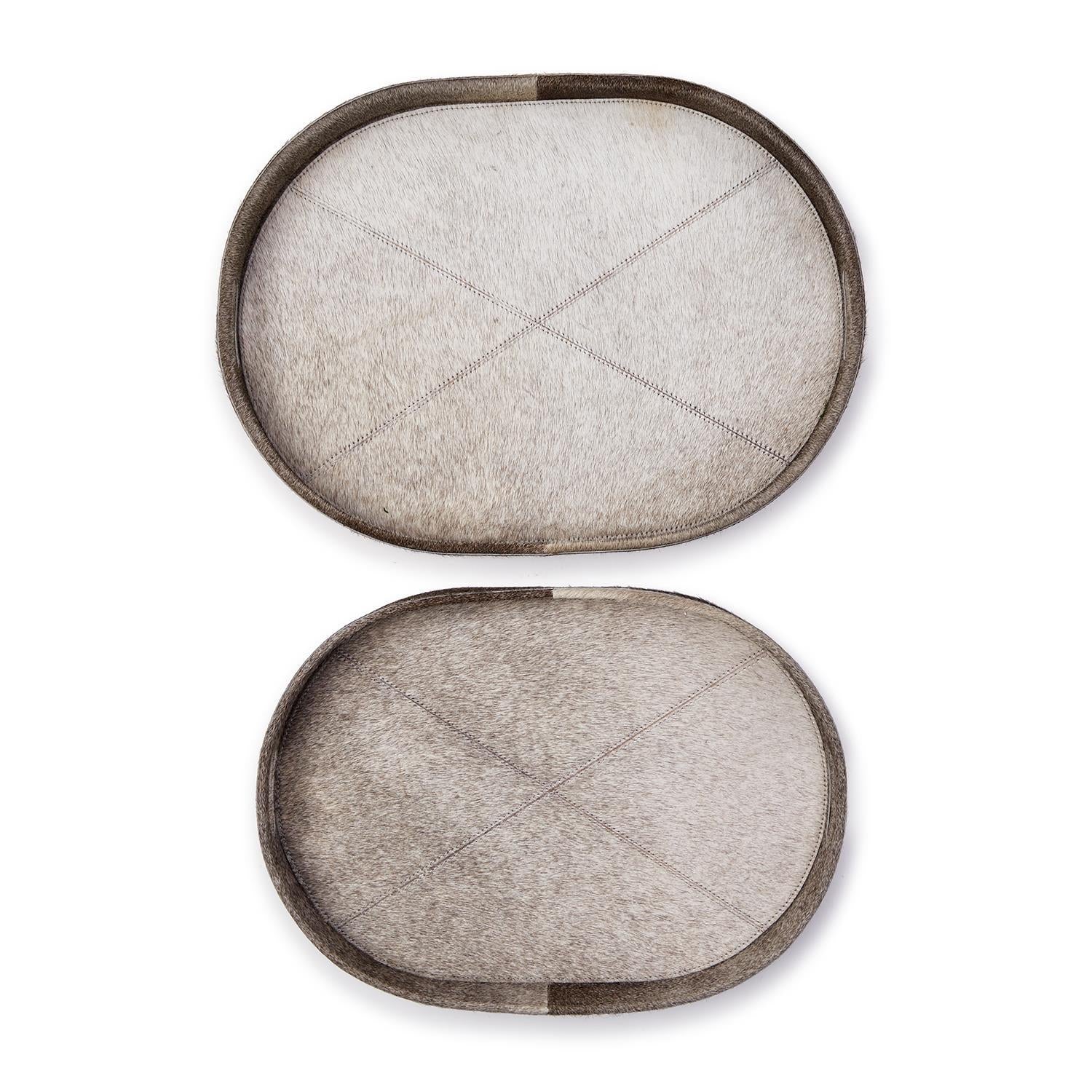 Cowhide Tray Set of 2