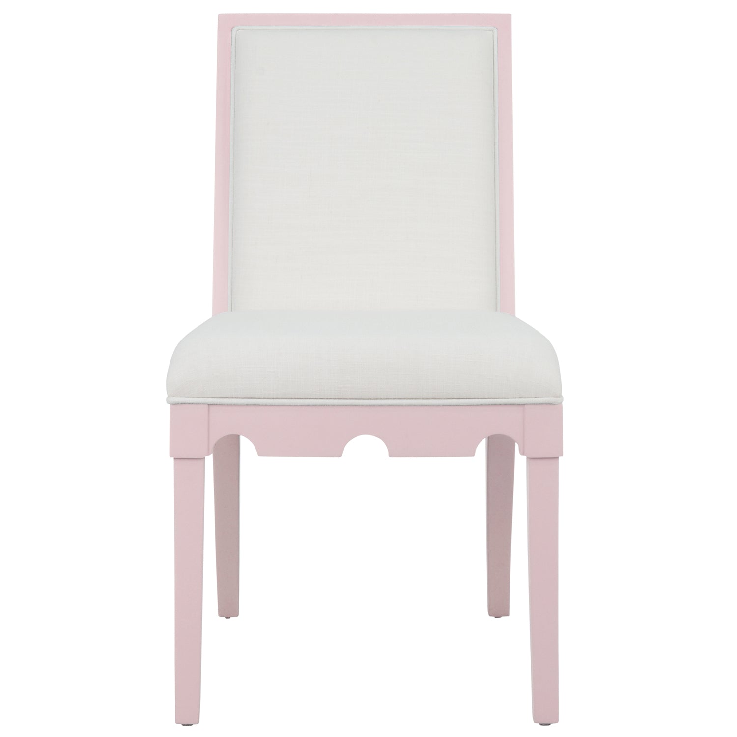 Worlds Away Lanister Pink Dining Chair