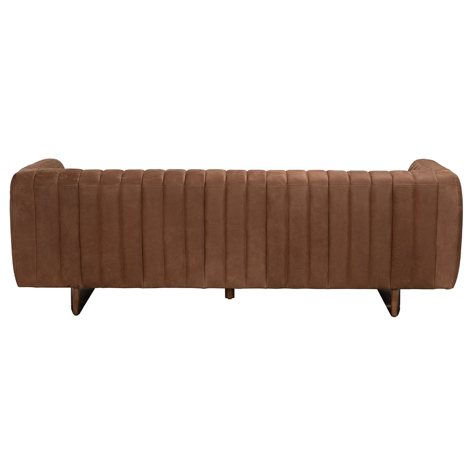 Noir Khann Leather Sofa side profile