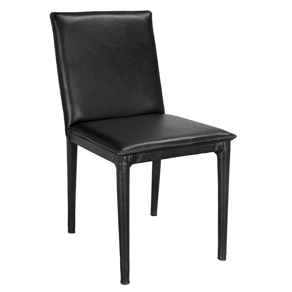 Noir Newton Dining Chair styled at a dining table to show scale