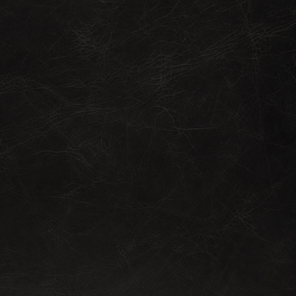 Noir Newton Dining Chair leather grain close-up