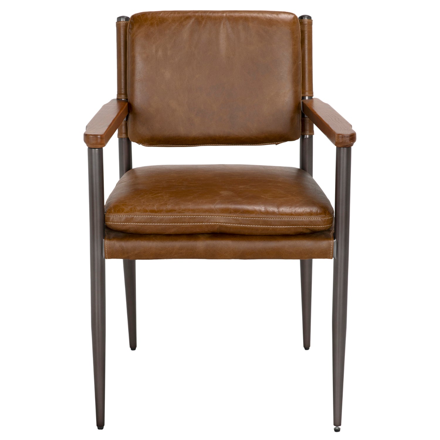 Noir Wooster Dining Arm Chair