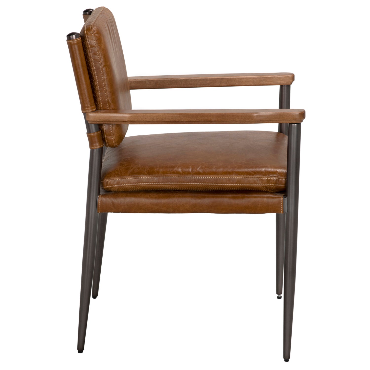 Noir Wooster Dining Arm Chair