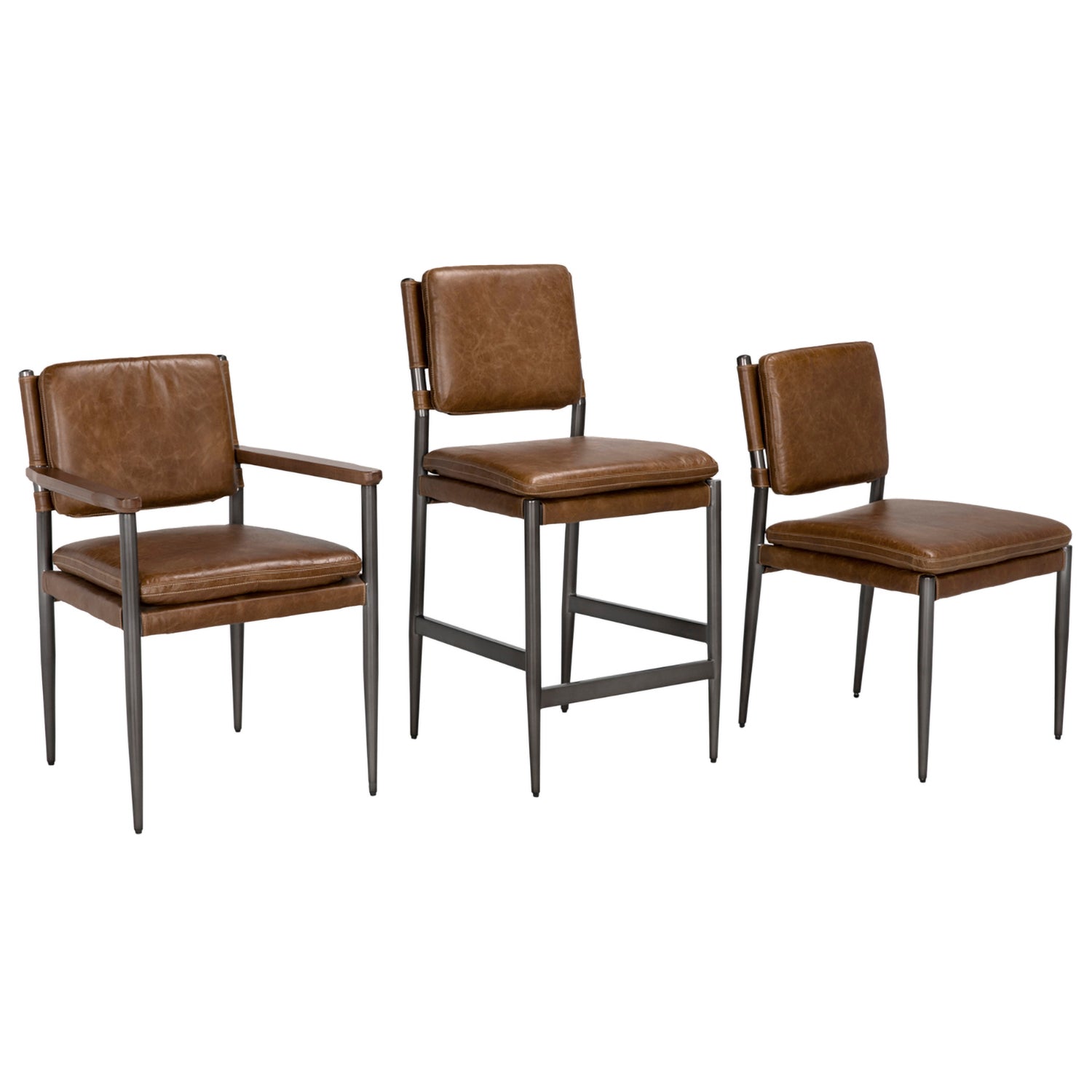 Noir Wooster Dining Arm Chair