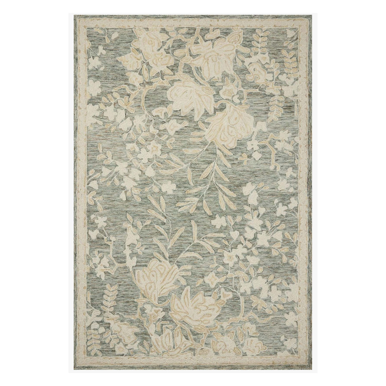 Loloi Lenore Lagoon/Wheat Hand Tufted Rug