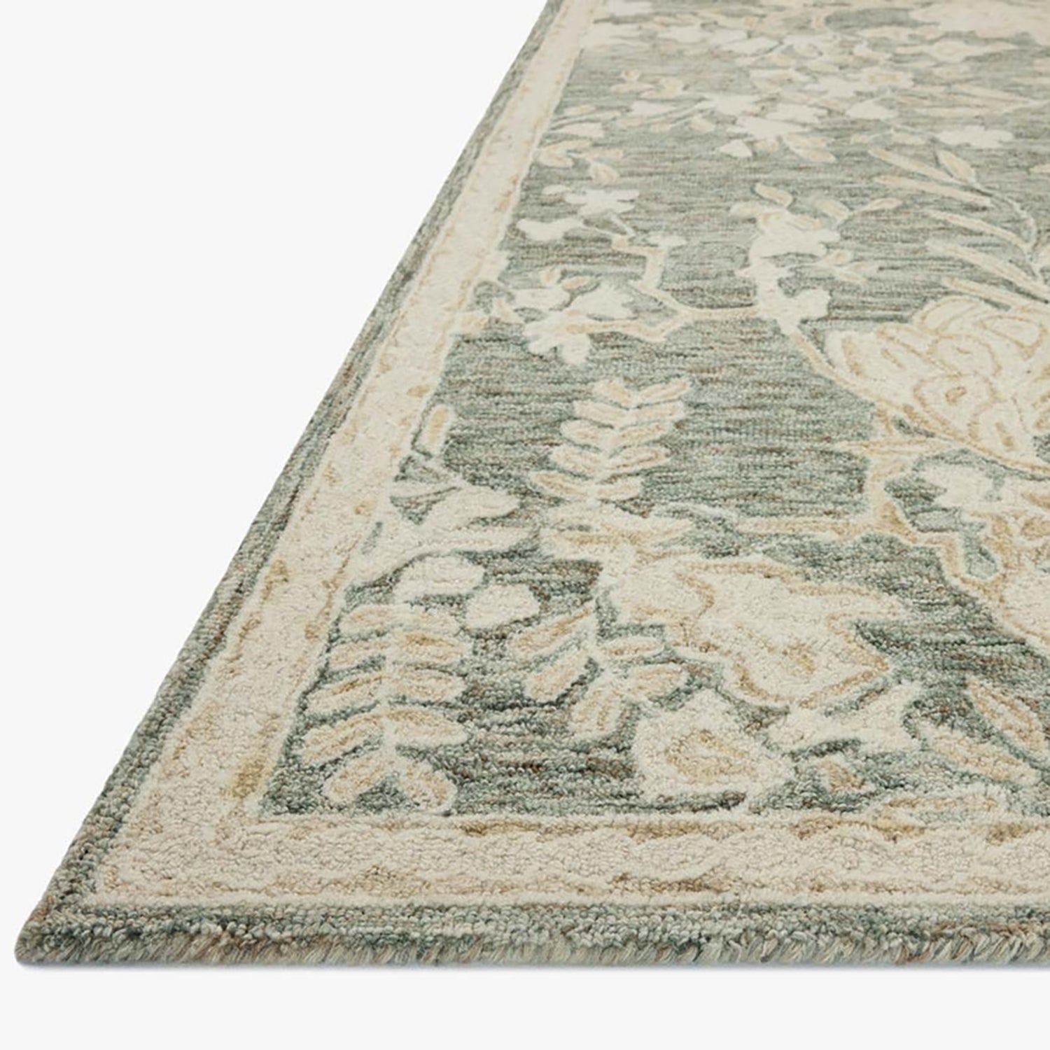 Loloi Lenore Lagoon/Wheat Hand Tufted Rug