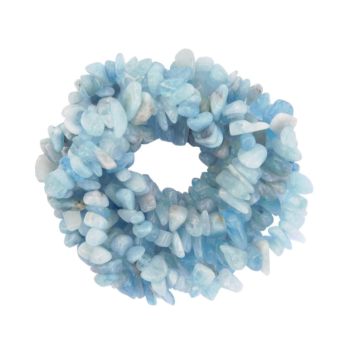 Ro Sham Beaux Lily 18 Aquamarine Chip Quartz Chandelier