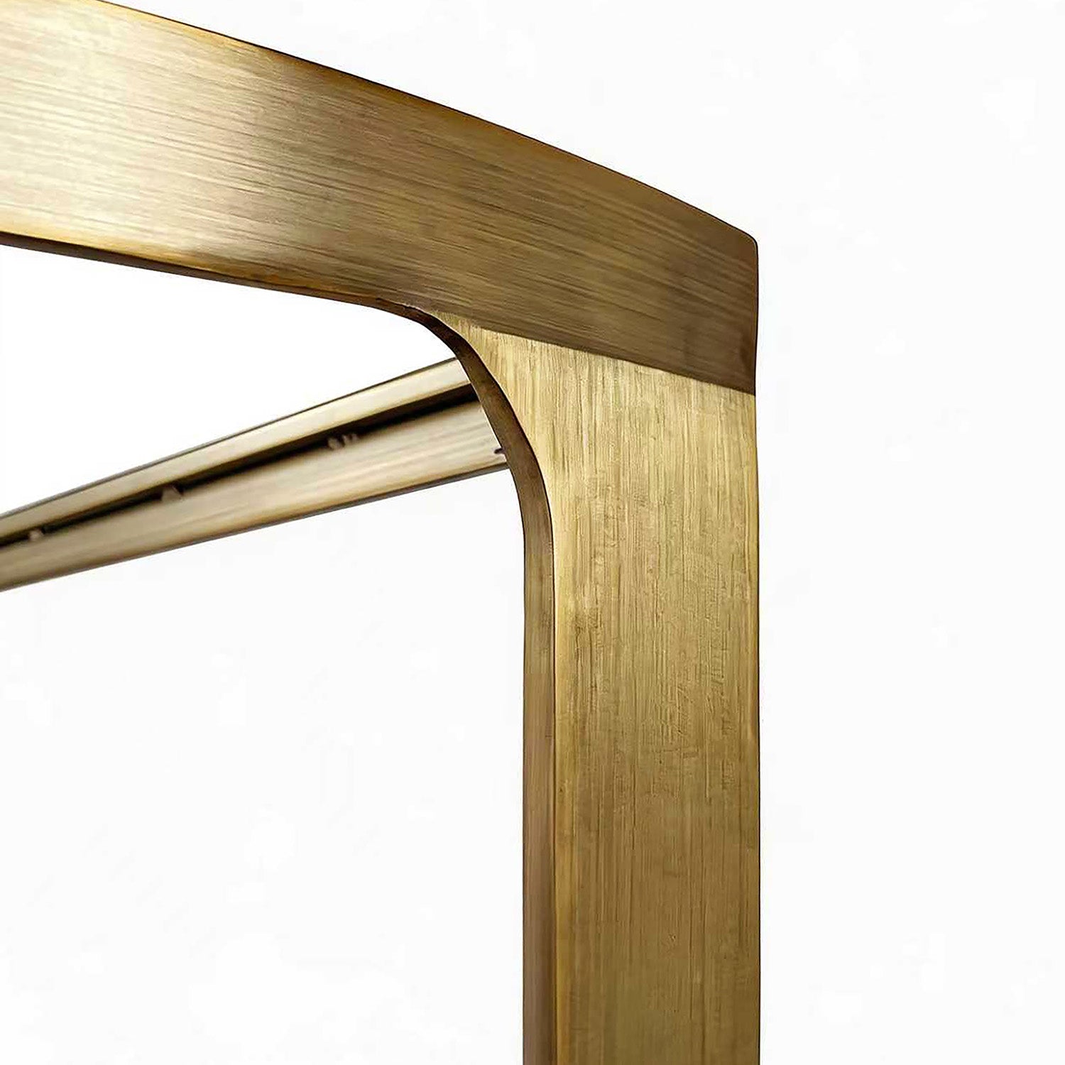Worlds Away Lisa Brass Demilune Console Table