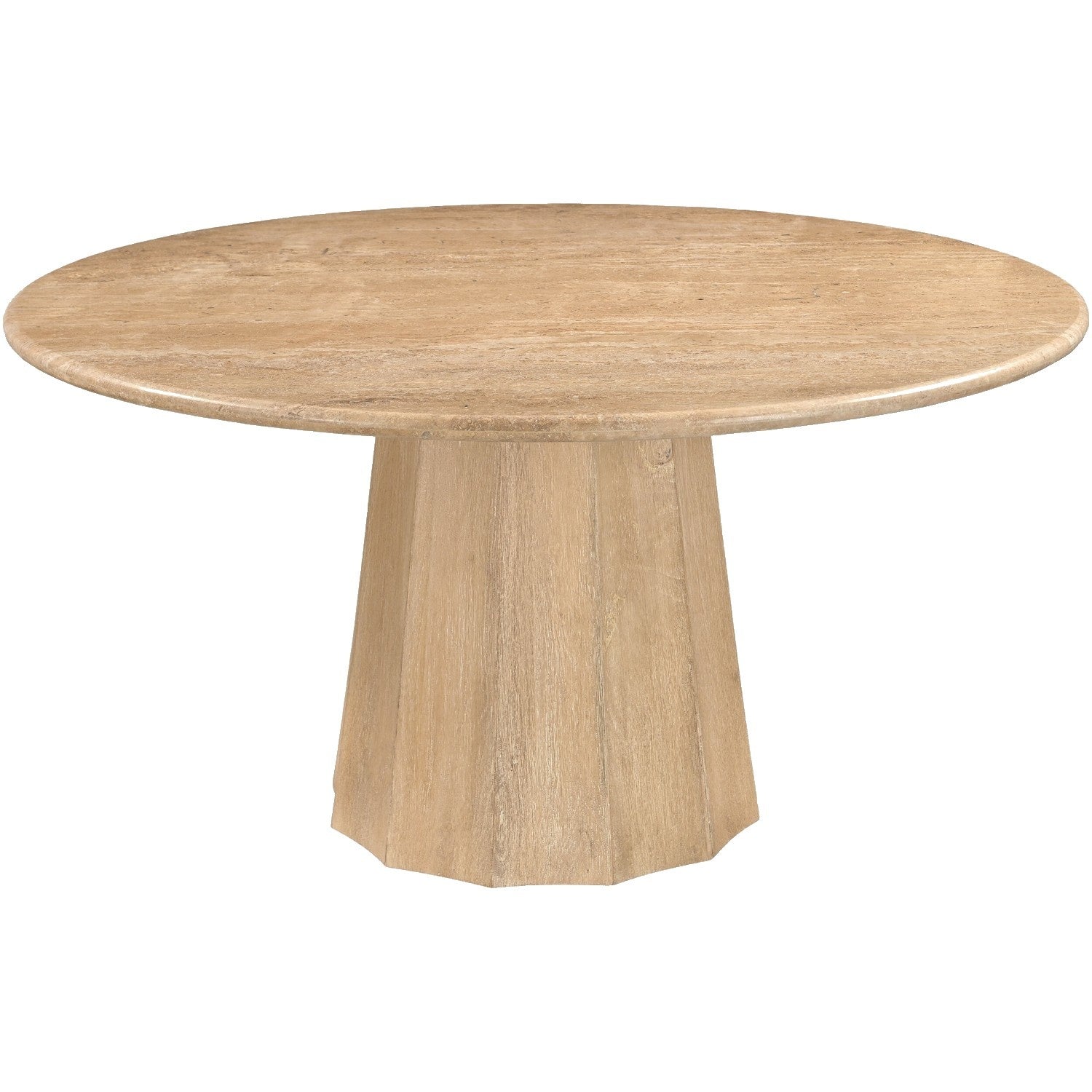 Linus Travertine Dining Table
