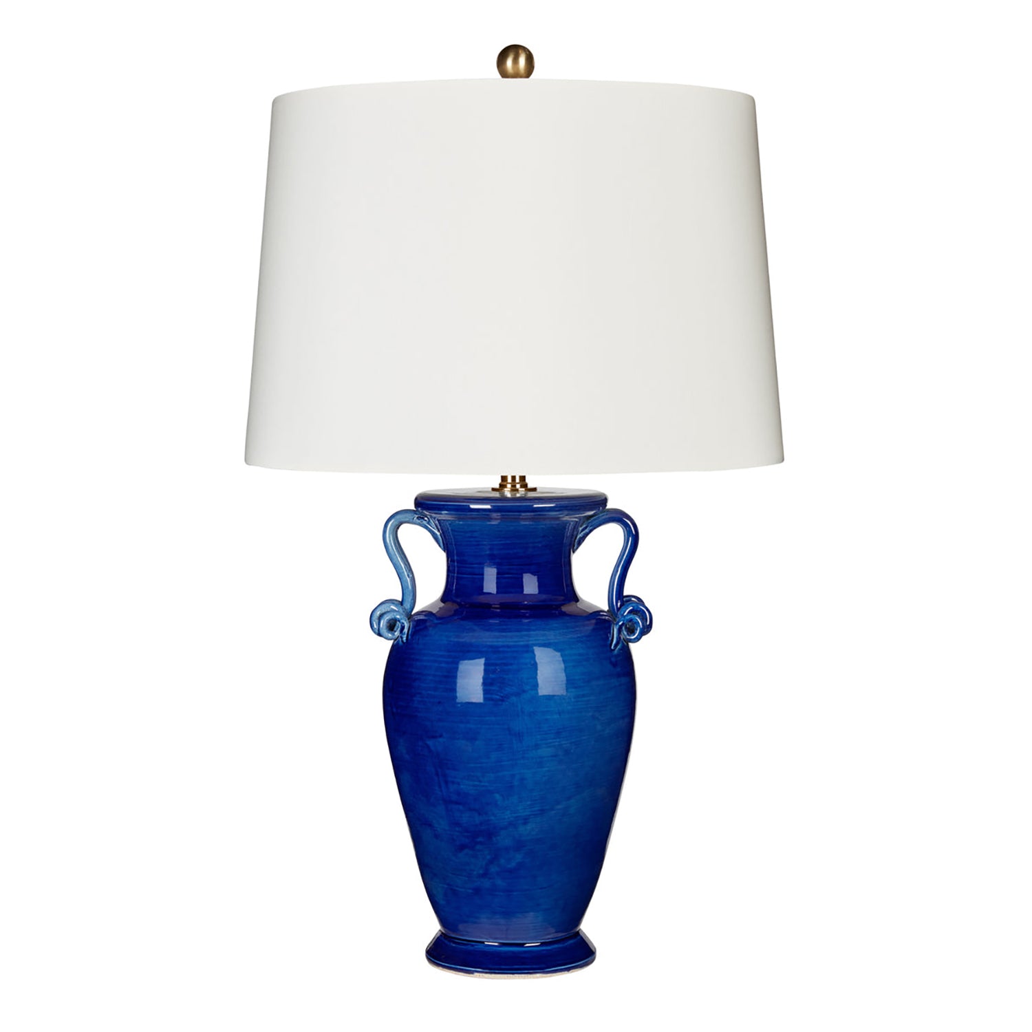 Bradburn Home Como Scroll Blue Table Lamp