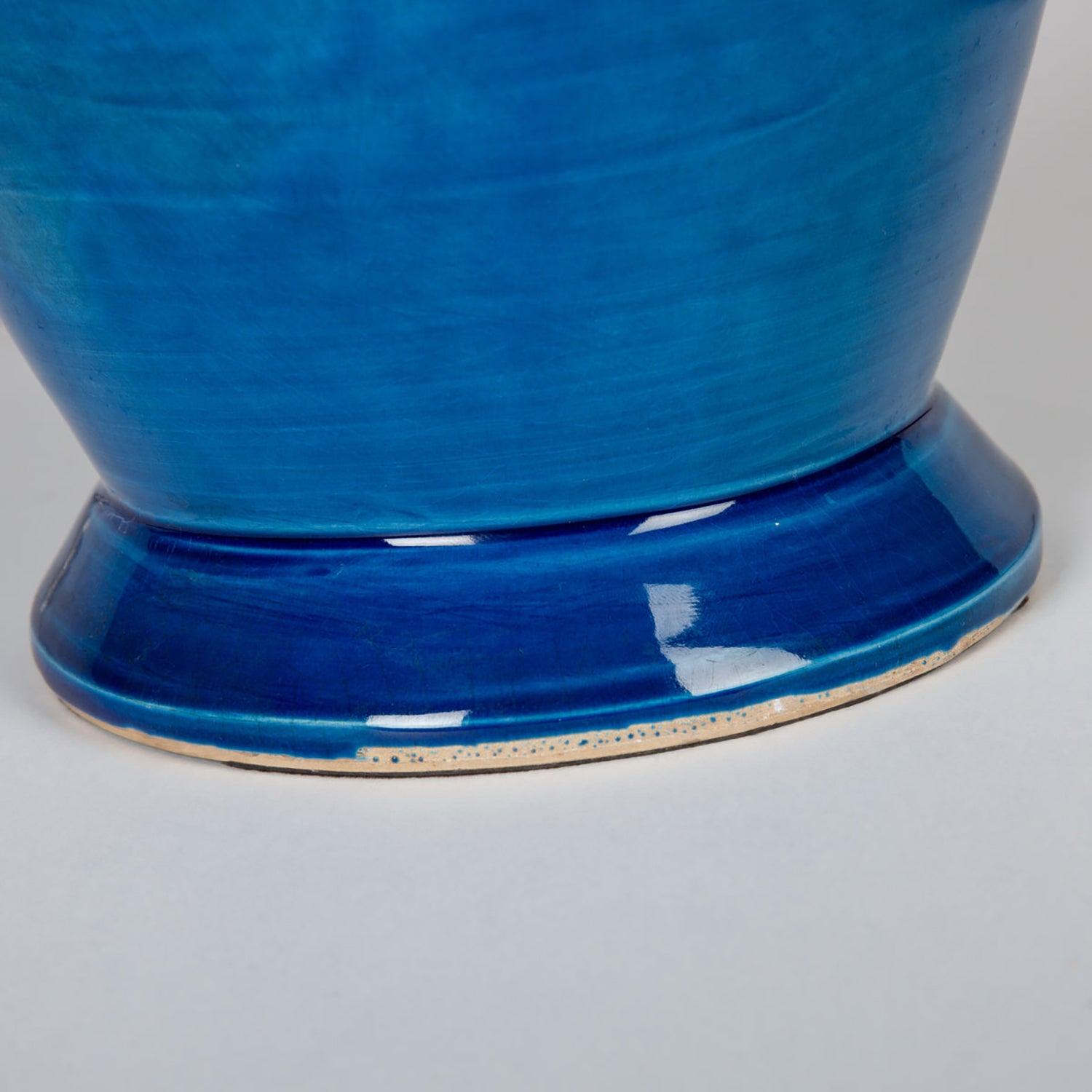 Bradburn Home Como Scroll Blue Table Lamp