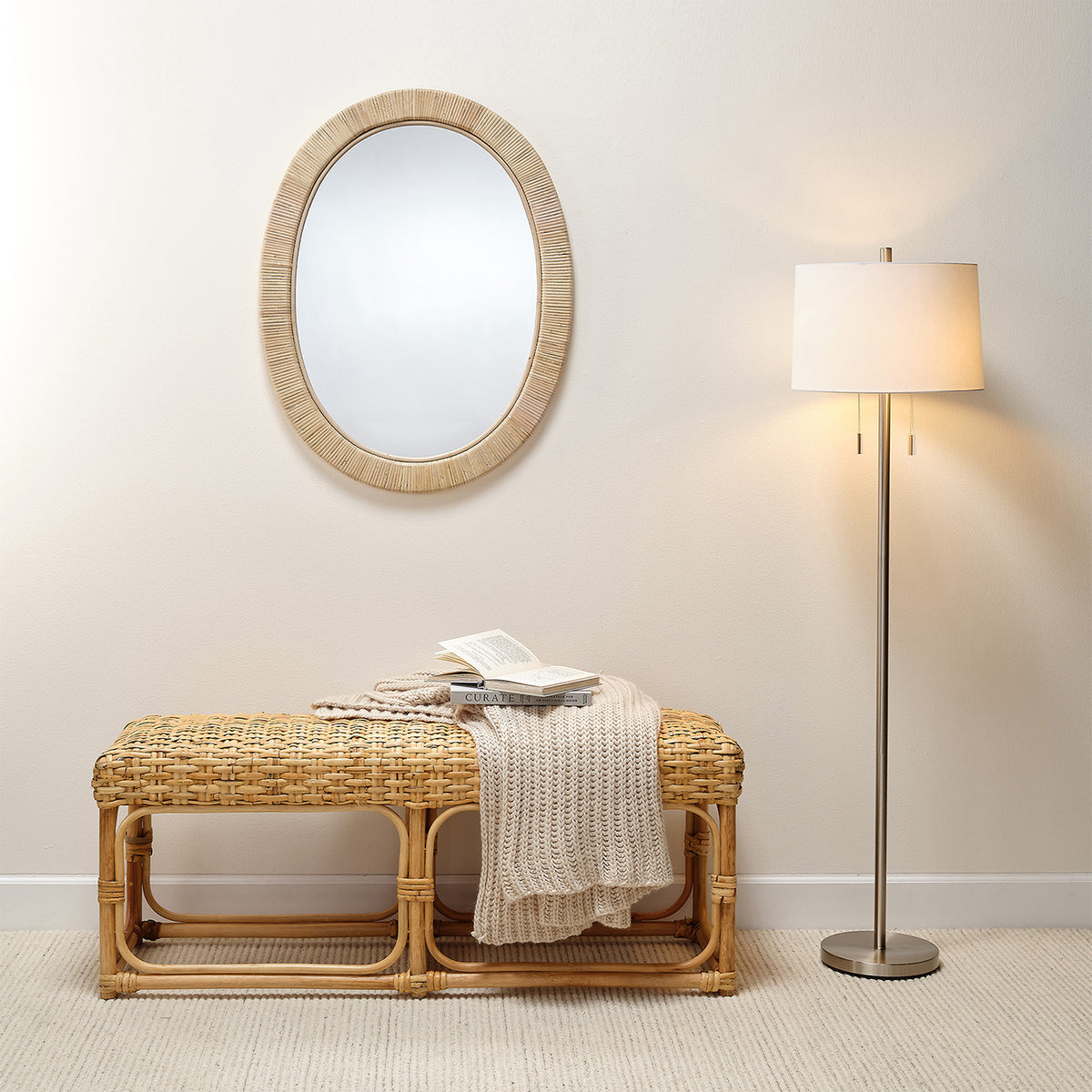 Lifestyle by Jamie Young Suva Rattan Wall Mirror