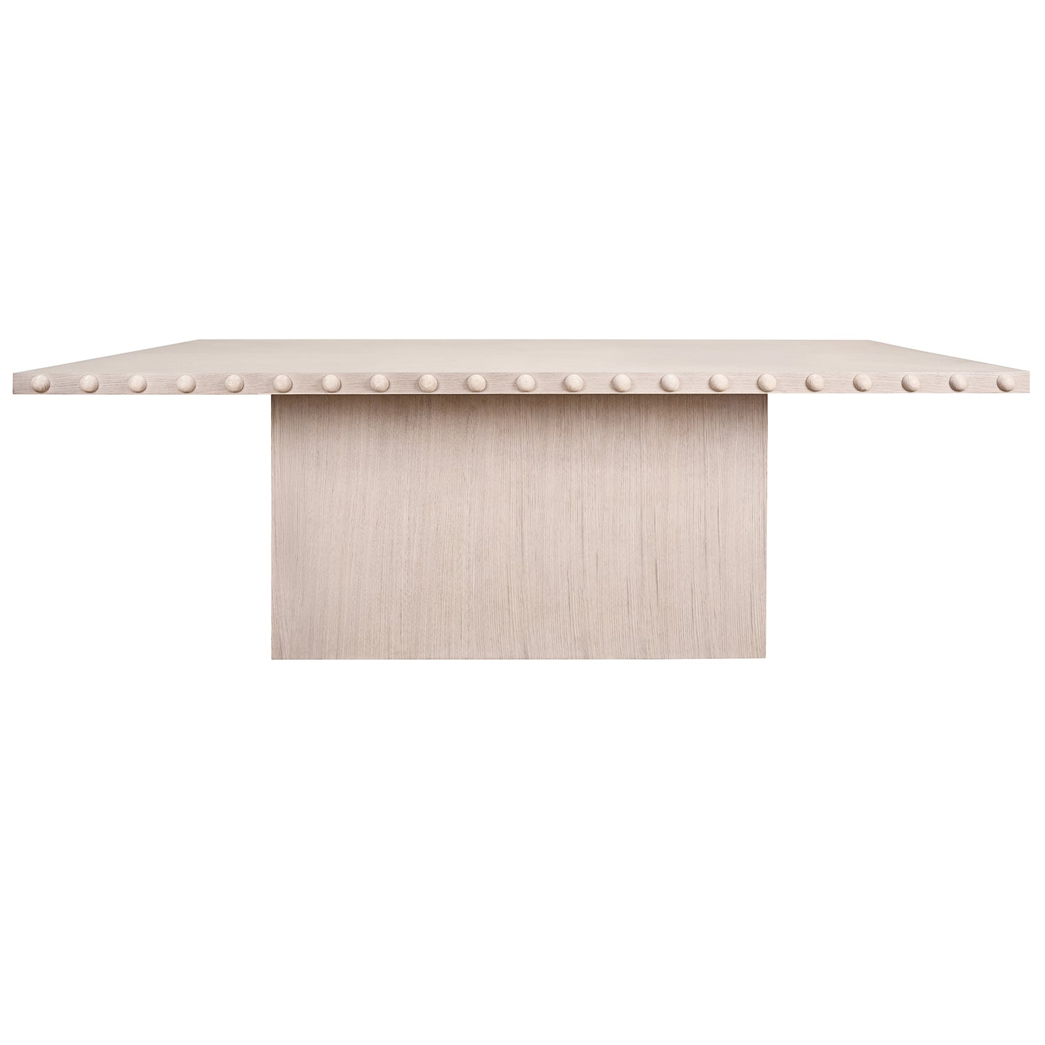 Worlds Away Lucian White Oak Rectangle Dining Table