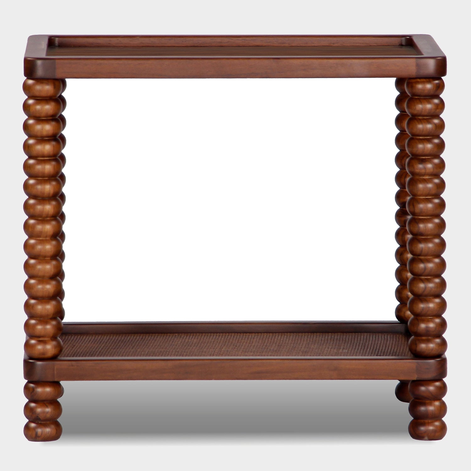 Union Home Twist Cane Solid Wood Side Table