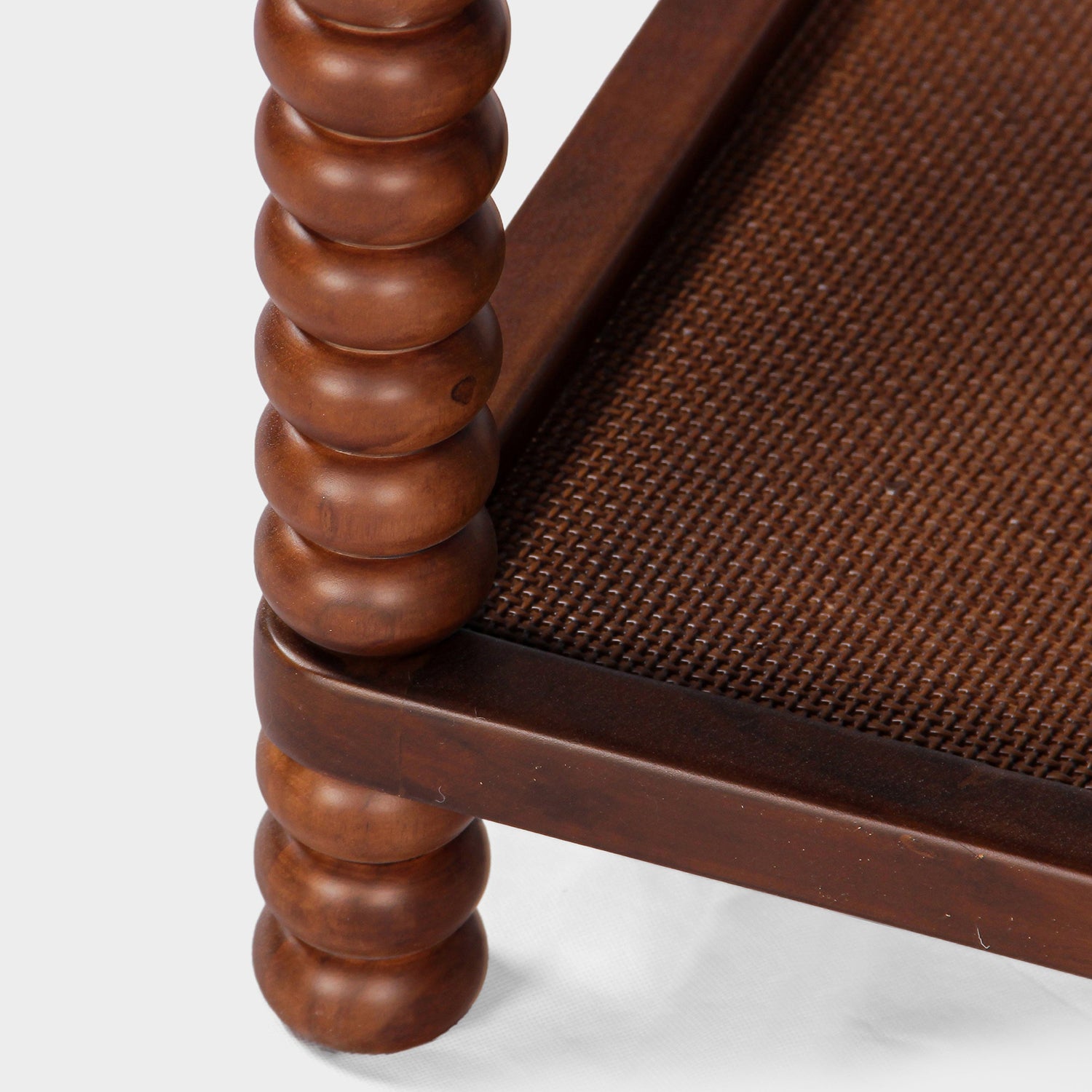 Union Home Twist Cane Solid Wood Side Table