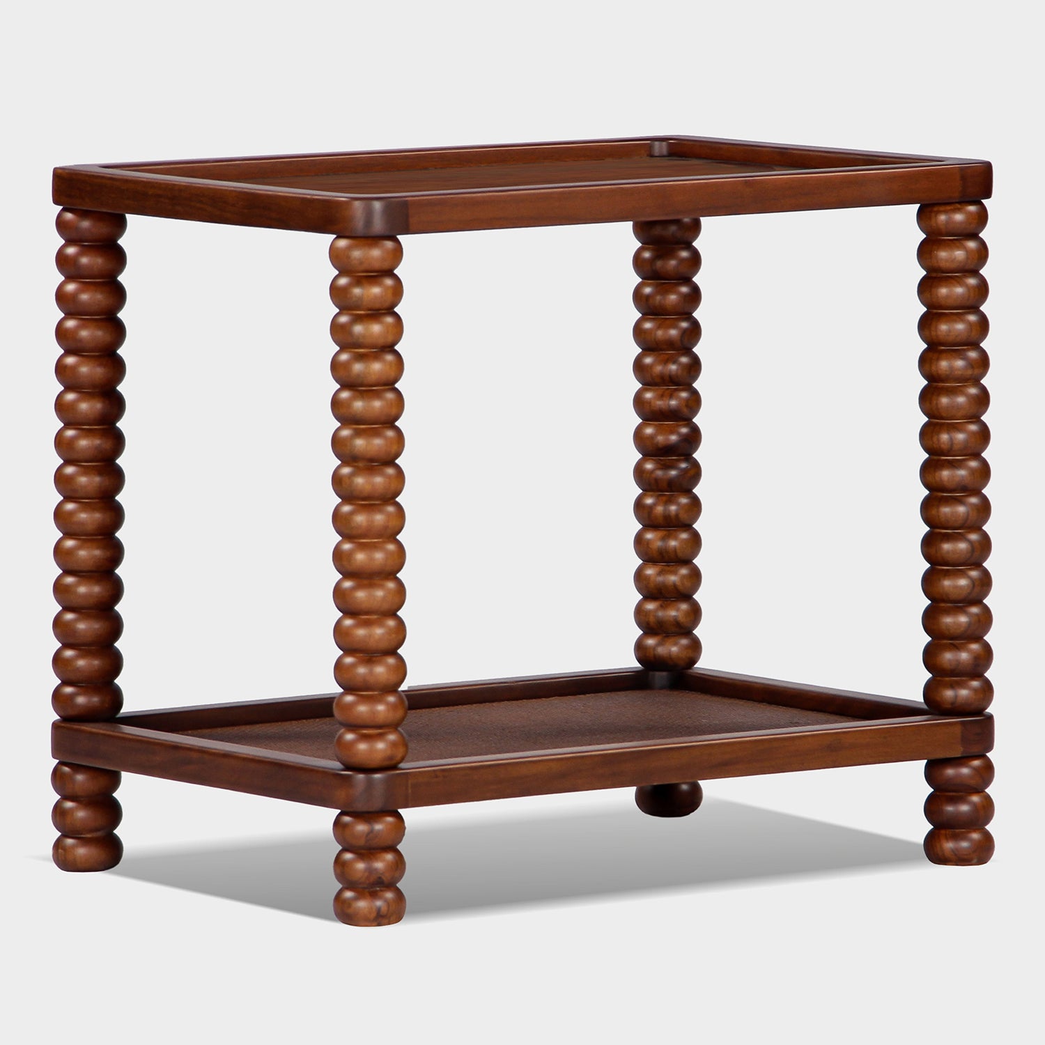 Union Home Twist Cane Solid Wood Side Table