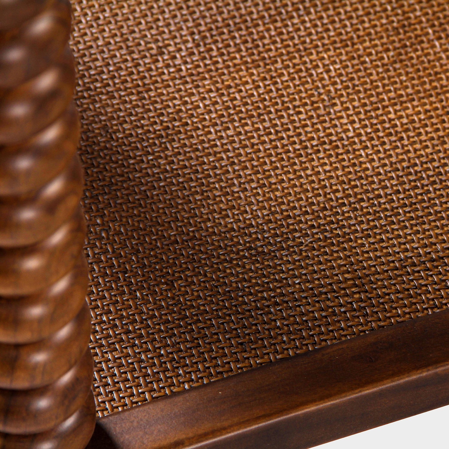 Union Home Twist Cane Solid Wood Console Table