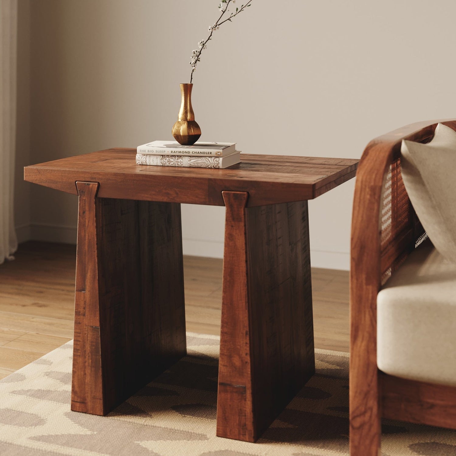 Union Home Keystone Reclaimed Wood Side Table