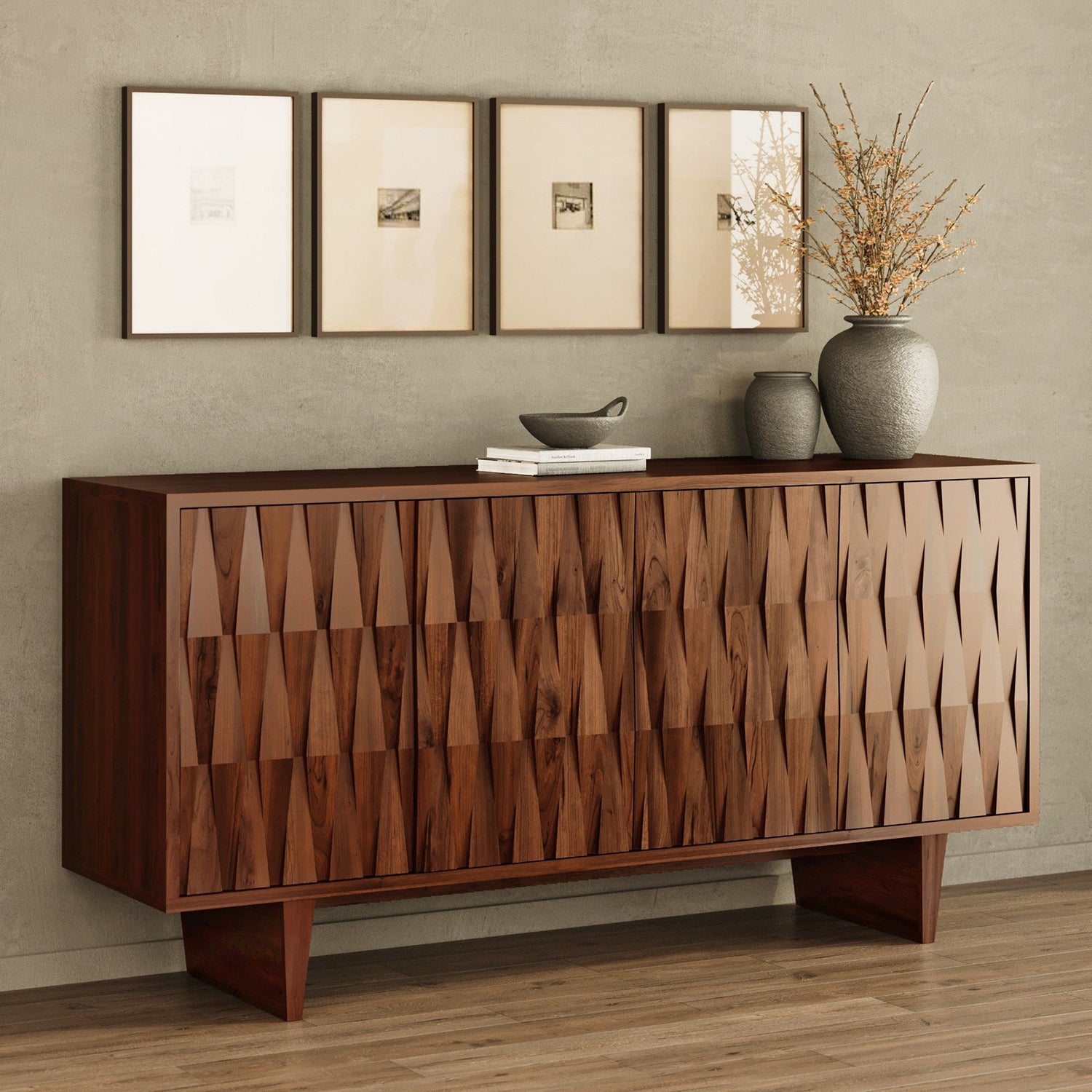 Union Home Tangent Solid Wood Sideboard