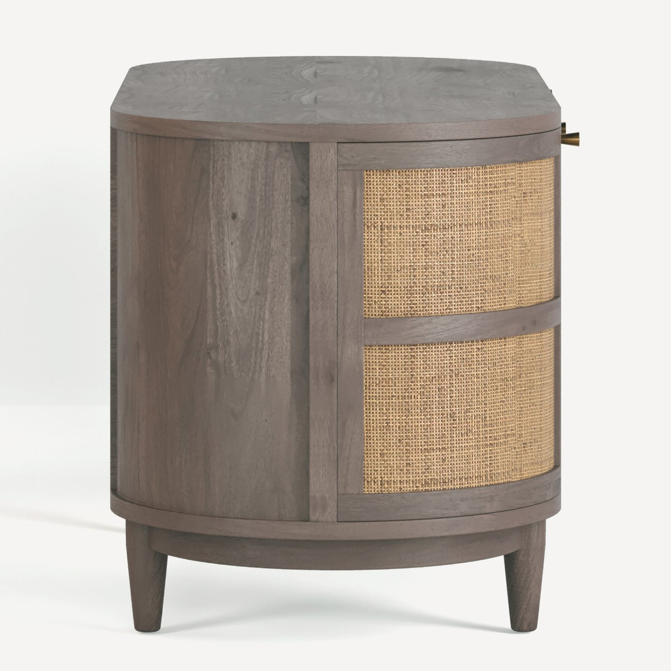 Union Home Canggu Cane Solid Wood Desk