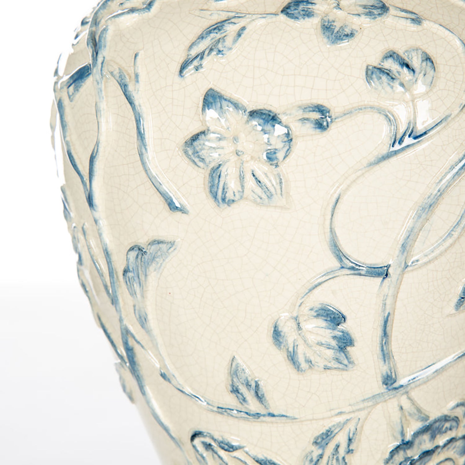 Bradburn Home Chrysanthemum Blue Table Lamp