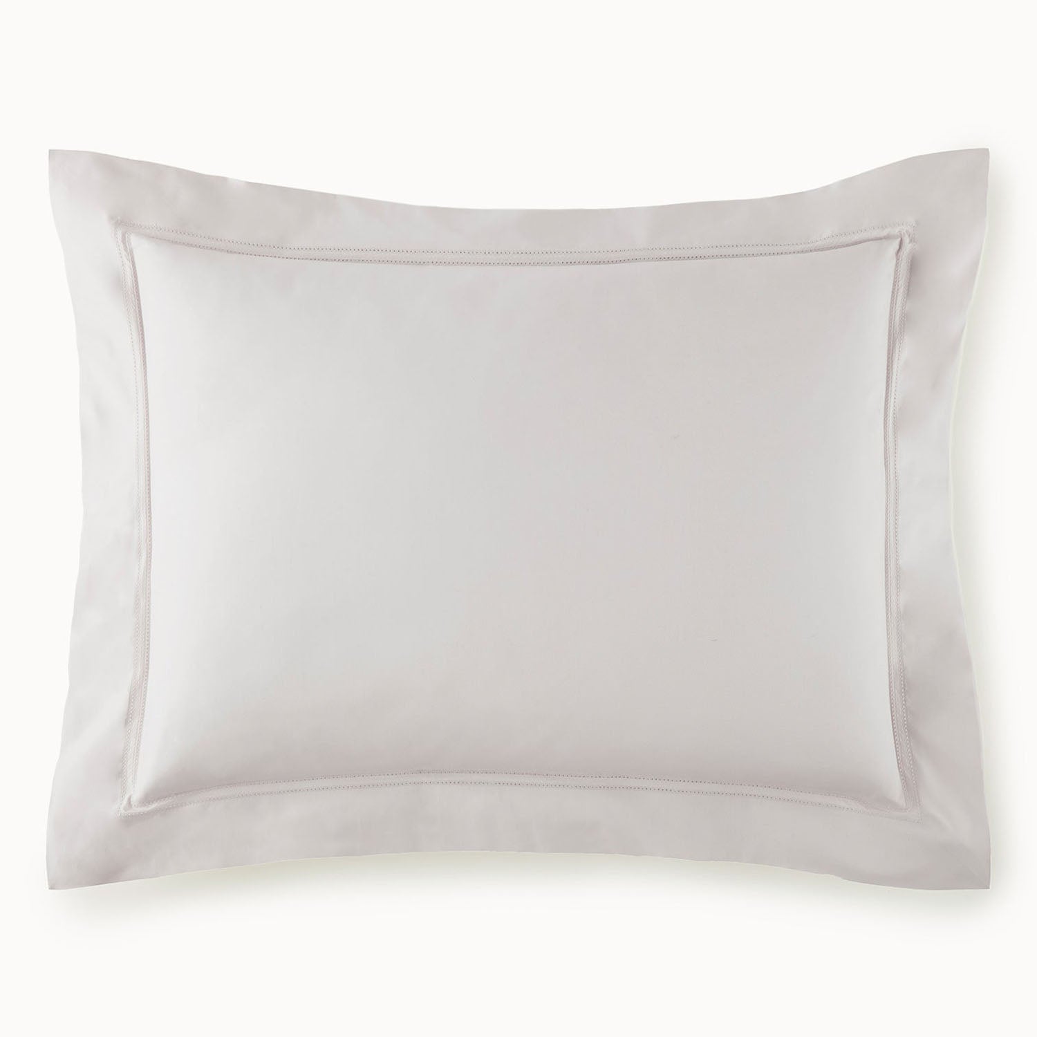Peacock Alley Lyric percale cotton pillow sham soft folds highlighting the fabric