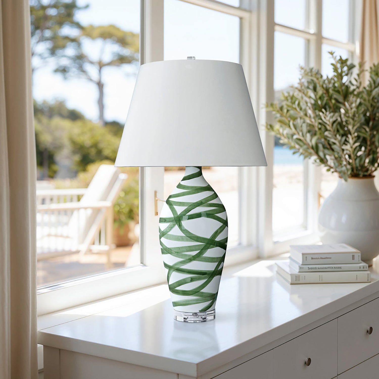 Bradburn Home Green Stratus Table Lamp