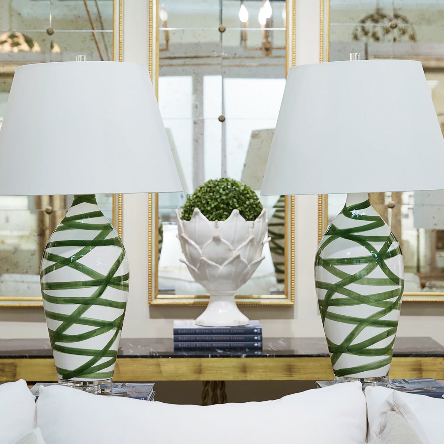 Bradburn Home Green Stratus Table Lamp