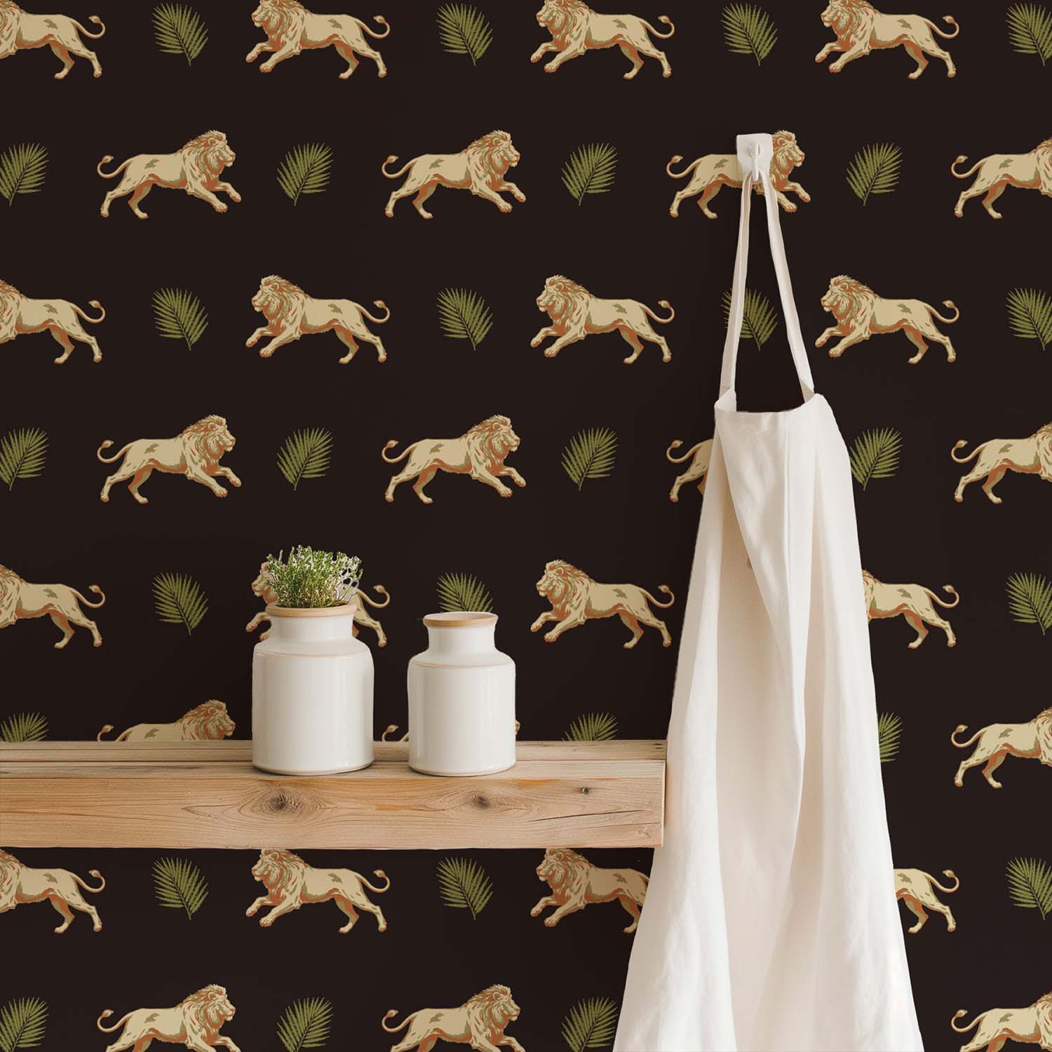 Mitchell Black Legacy Lion Wallpaper