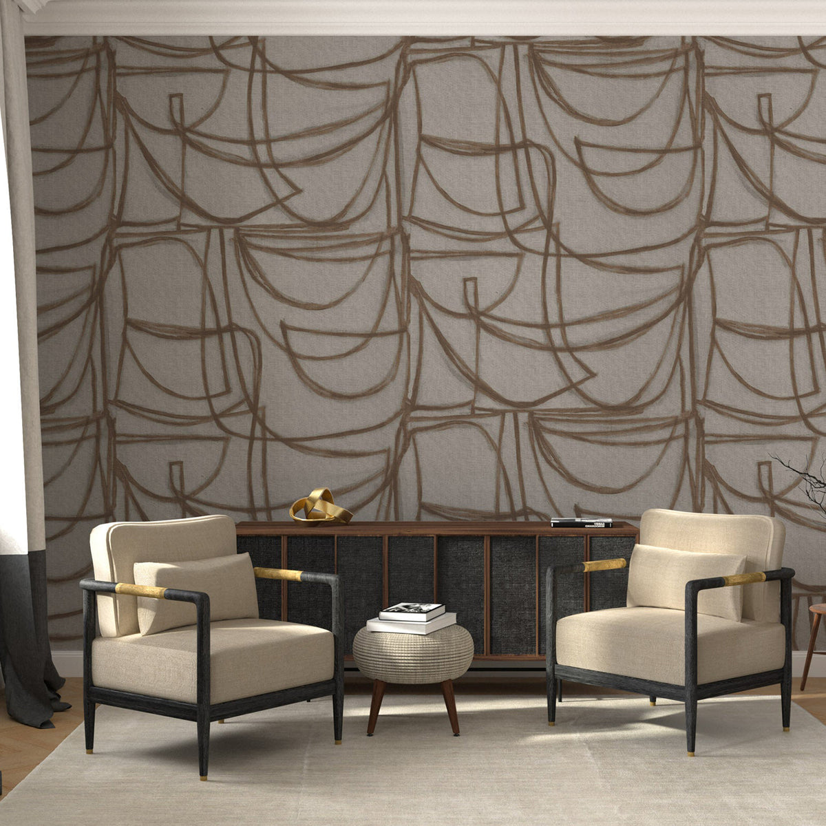 Mitchell Black Limitless Large Wallpaper