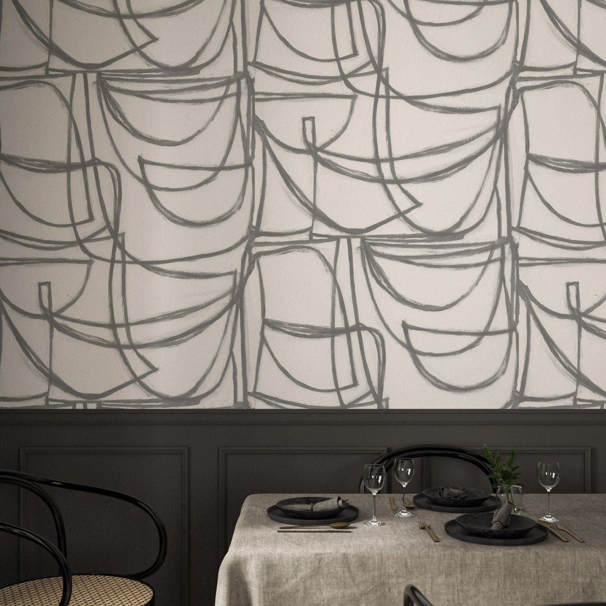 Mitchell Black Limitless Large Wallpaper