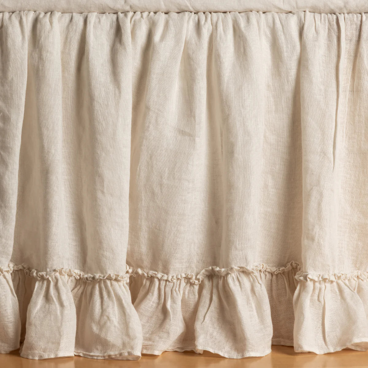 Bella Notte Linen Whisper Crib Skirt